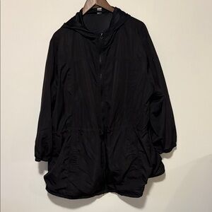 Old Navy Black Hooded Anorak Jacket
